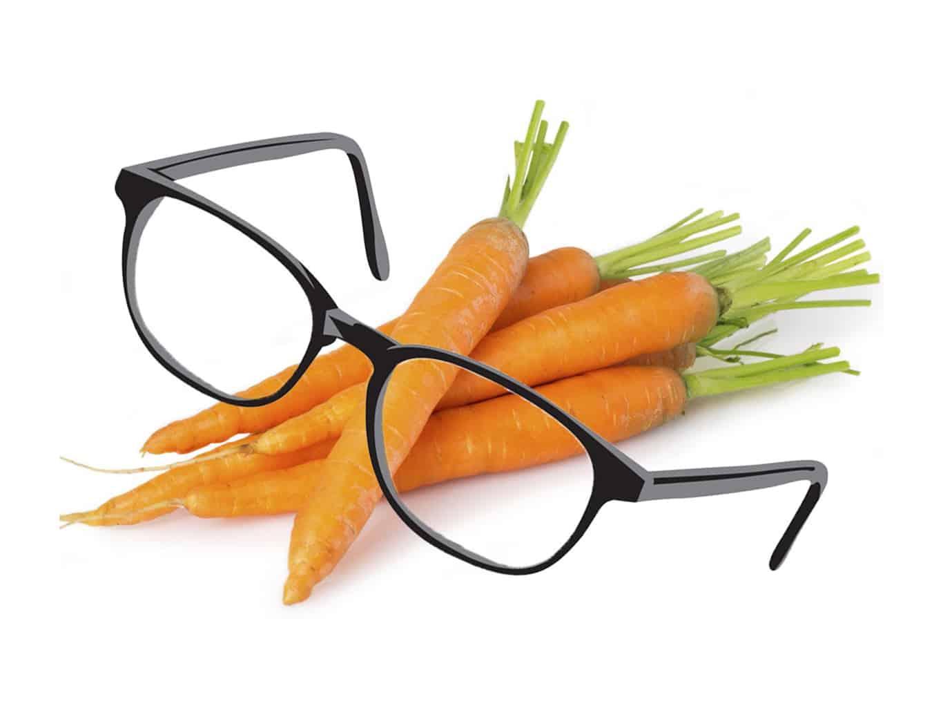 Как морковь влияет на зрение?